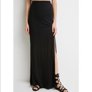 Forever 21 Maxi Skirt with Front Slit